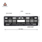 Car Number Plate Gel Frame - Audi - Black Plain