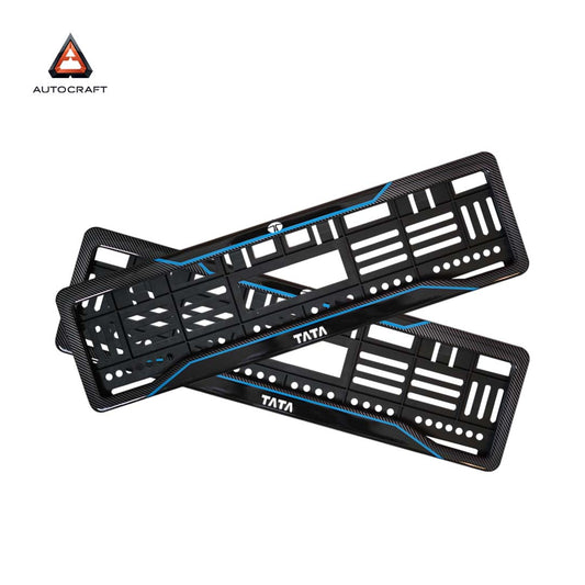 Car Number Plate Gel Frame - TATA - Blue Line