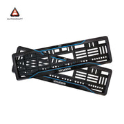 Car Number Plate Gel Frame - Hyundai - Blue Line