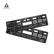 Car Number Plate Gel Frame - Jaguar Logo - Black Dash thumbnail