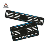 Bike Number Plate Gel Frame - Triumph - Blue Line (Front and Back Set)