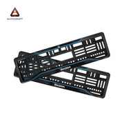 Car Number Plate Gel Frame - Skoda - Blue Line