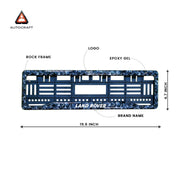 Car Number Plate Gel Frame - Land Rover - Forged Carbon