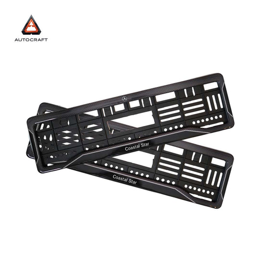 Car Number Plate Gel Frame - Benz - Black Plain