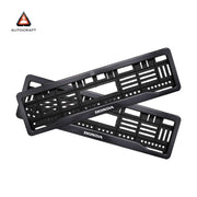 Car Number Plate Gel Frame - Honda - Black Plain
