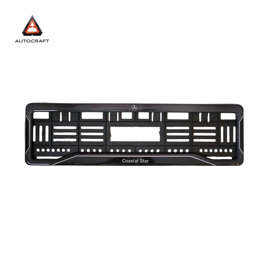 Car Number Plate Gel Frame - Benz - Black Plain
