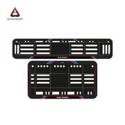 Bike Number Plate Gel Frame - Harley Davidson - Red & Blue Lines (Front and Back Set)