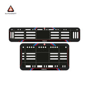 Bike Number Plate Gel Frame - Yamaha - Red & Blue Lines (Front and Back Set) thumbnail