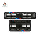 Bike Number Plate Gel Frame - KTM - Red & Blue Racing Stripes (Front and Back Set)