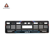 Car Number Plate Gel Frame - KIA - Red and Blue Line thumbnail