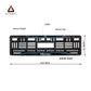 Car Number Plate Gel Frame - Volkswagen - Blue Line