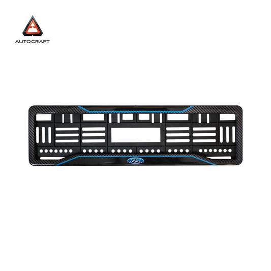 Car Number Plate Gel Frame - Ford - Blue Line