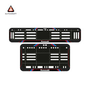 Bike Number Plate Gel Frame - Kawasaki - Red & Blue Lines (Front and Back Set)