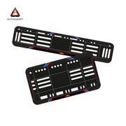Bike Number Plate Gel Frame - KTM - Red & Blue Lines (Front and Back Set)