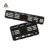 Bike Number Plate Gel Frame - KTM - Red & Blue Lines (Front and Back Set)