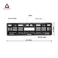 Car Number Plate Gel Frame - BMW - Black Plain