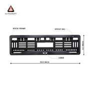 Car Number Plate Gel Frame - Mini Cooper - Black Plain thumbnail