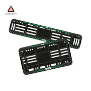 Bike Number Plate Gel Frame - TVS - Green Line (Front and Back Set) thumbnail