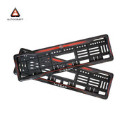Car Number Plate Gel Frame - Nissan - Red Dash thumbnail
