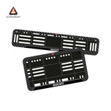 Bike Number Plate Gel Frame - Ducati - Black Pattern (Front and Back Set)