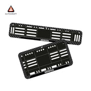 Bike Number Plate Gel Frame - Honda - Black Pattern (Front and Back Set)