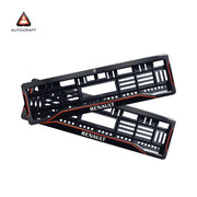 Car Number Plate Gel Frame - Renault -  Red Line