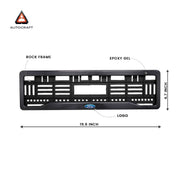 Car Number Plate Gel Frame - Ford - Black Plain