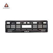Car Number Plate Gel Frame - KIA - Black Dash
