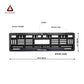 Car Number Plate Gel Frame - Volkswagen - Black Plain