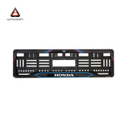 Car Number Plate Gel Frame - Honda - Red and Blue Line