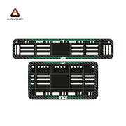 Bike Number Plate Gel Frame - TVS - Green Line (Front and Back Set) thumbnail