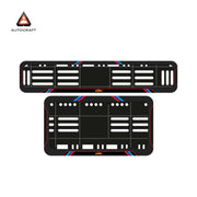 Bike Number Plate Gel Frame - KTM - Red & Blue Lines (Front and Back Set)