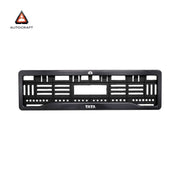 Car Number Plate Gel Frame - TATA - Black Plain