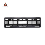 Car Number Plate Gel Frame - Mahindra - Black Plain