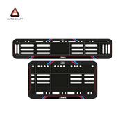 Bike Number Plate Gel Frame - Jawa - Red & Blue Lines (Front and Back Set)