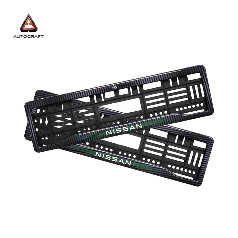 Car Number Plate Gel Frame - Nissan - Green