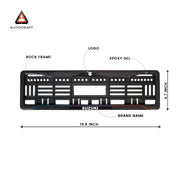 Car Number Plate Gel Frame - Suzuki - Blue and Red thumbnail