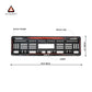 Car Number Plate Gel Frame - KIA - Red Dash