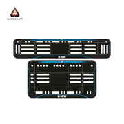 Bike Number Plate Gel Frame - BMW - Blue Line (Front and Back Set)