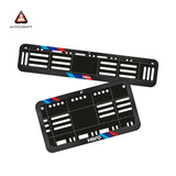 Bike Number Plate Gel Frame - Hero - Red & Blue Racing Stripes (Front and Back Set)