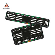 Bike Number Plate Gel Frame - KTM - Green Line (Front and Back Set)