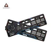 Car Number Plate Gel Frame - TATA - Red and Blue Line thumbnail