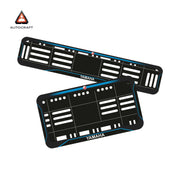 Bike Number Plate Gel Frame - Yamaha - Blue Line (Front and Back Set)