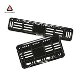 Bike Number Plate Gel Frame - Kawasaki - Black with White Lines (Front and Back Set)