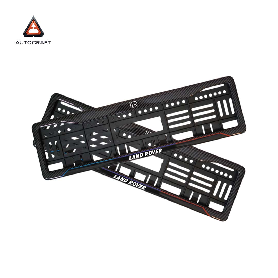 Car Number Plate Gel Frame - Land Rover - Blue and Red