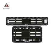 Bike Number Plate Gel Frame - Bajaj - Black Pattern