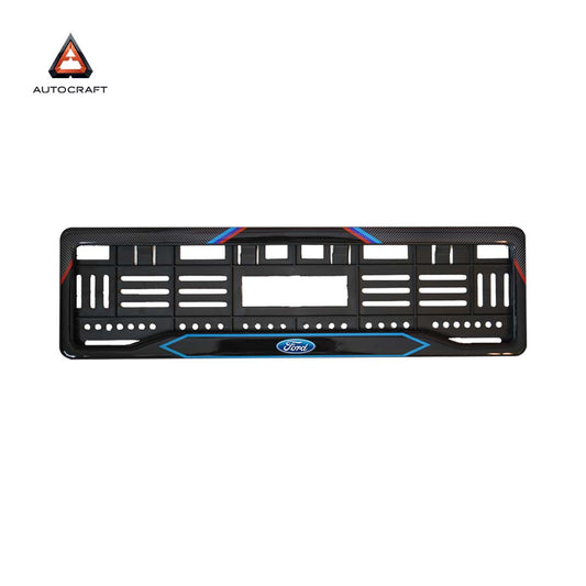 Car Number Plate Gel Frame - Ford - Red and Blue Line