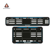 Bike Number Plate Gel Frame - Harley Davidson - Blue Line (Front and Back Set)