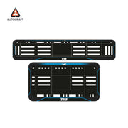 Bike Number Plate Gel Frame - TVS - Blue Line (Front and Back Set) thumbnail