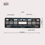Car Number Plate Gel Frame - Lexus - Blue Line